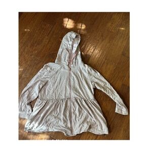 Matilda Jane Lookin Good Hoodie Ruffle Peplum Terry Zip Up Hooded Jacket Women's